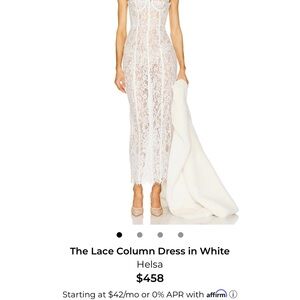Helsa Elegant Lace Wedding Dress in White